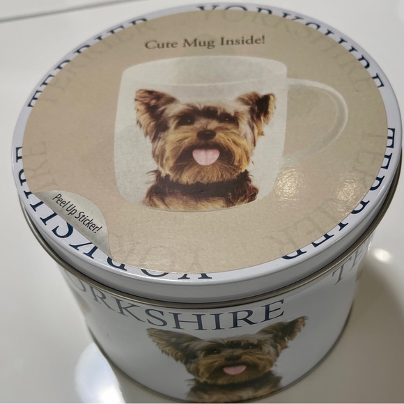 Yorkshire Terrier Yorkie Dog Metal Tin and Ceramic Coffee & Tea Mug Gift Set - Picture 6 of 7